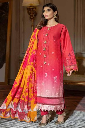 NISA HUSSAIN-LUXURY EMBROIDERED LAWN 3PC